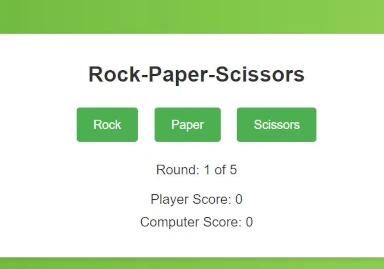 rock paper scissors game page